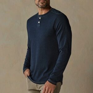 The Normal Brand Puremeso Henley Navy